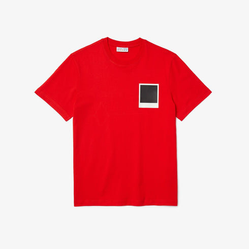LACOSTE x Polaroid Breathable Thermosensitive Badge T-shirt