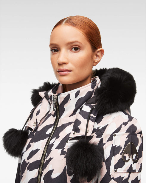 MOOSE KNUCKLES Debbie Bomber Camo Womens Apparel