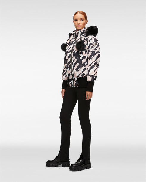MOOSE KNUCKLES Debbie Bomber Camo Womens Apparel