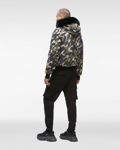 MOOSE KNUCKLES Ballistic Bomber Camo Mens Apparel