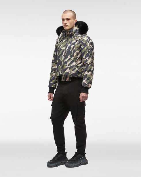 MOOSE KNUCKLES Ballistic Bomber Camo Mens Apparel