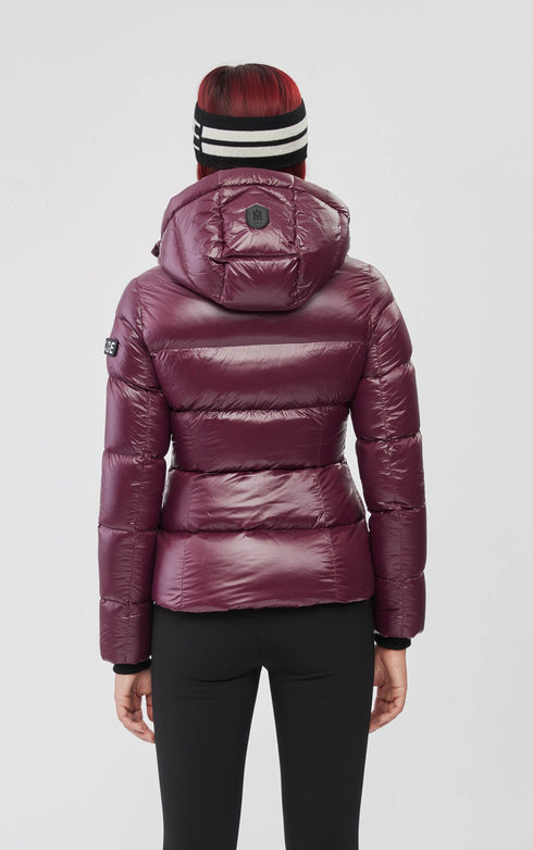 MACKAGE MADALYN-V-WINE LADIES HOODED LIGHT DOWN JKT - WOMENS
