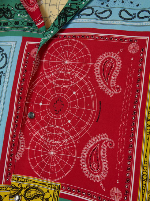 MARCELO BURLON ALL OVER BANDANA HAWAII SHIRT Mens Apparel -