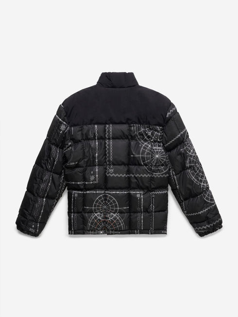 MARCELO BURLON ALLOVER ASTRAL NYLON DOWN JKT Mens Apparel -