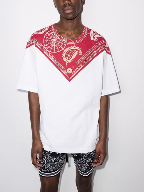 MARCELO BURLON BANDANA OVER T-SHIRT Mens Apparel - MENS