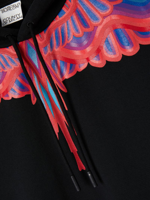 MARCELO BURLON CURVES WINGS REGULAR HOODIE Mens Apparel -
