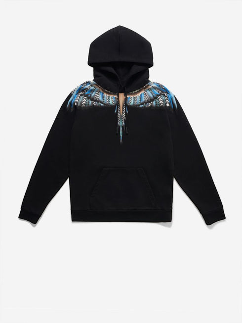 MARCELO BURLON GRIZZLY WINGS REGULAR HOODIE Mens Apparel -