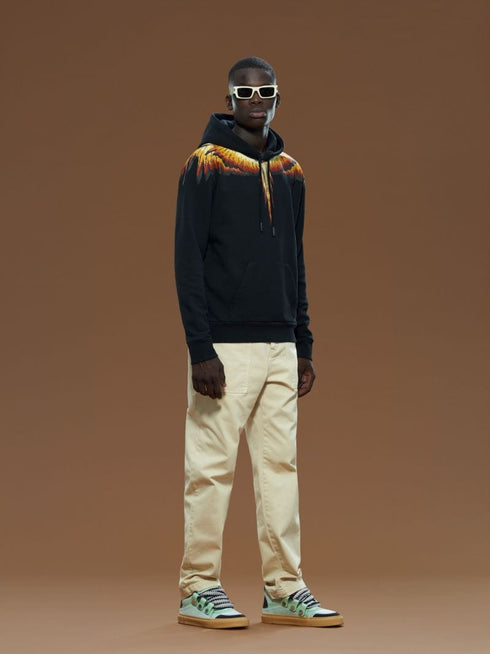 MARCELO BURLON SOLFOLK WINGS REGULAR HOODIE Mens Apparel -