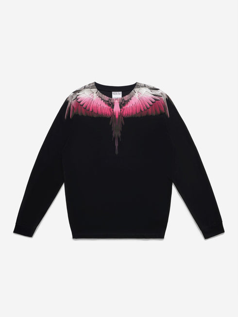 MARCELO BURLON WINGS REGULAR L/S REGULAR TEE Mens Apparel -