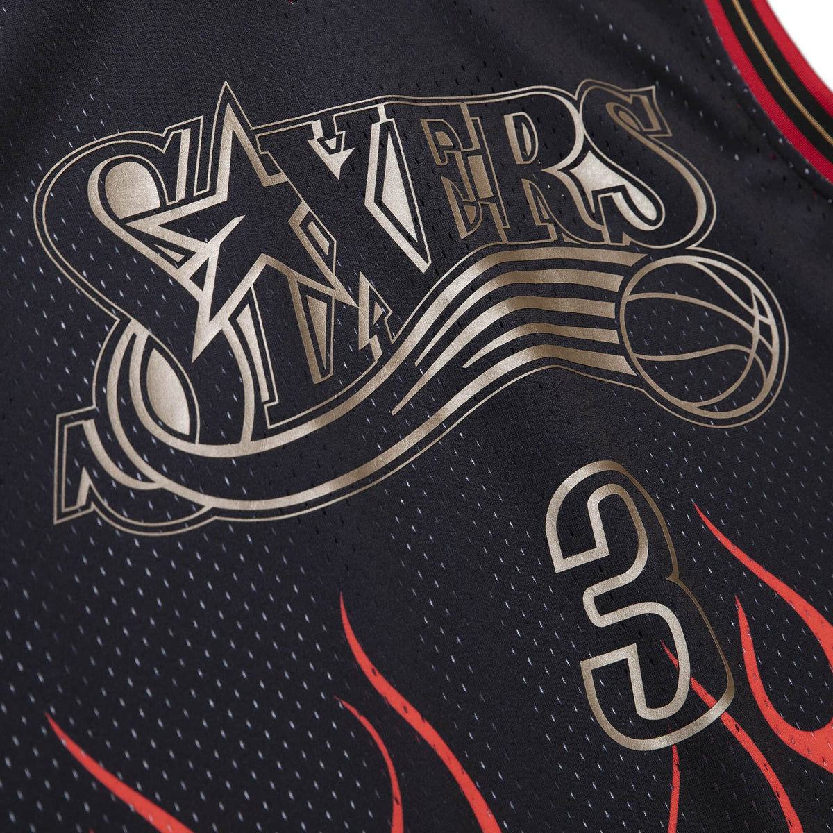 Mitchell & Ness ASTRO SWINGMAN JERSEY - PHILADELPHIA 76ERS Grey - GREY