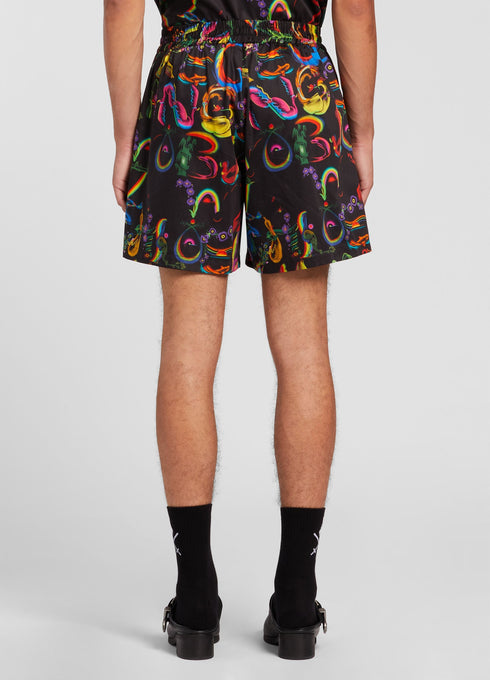 OPENING CEREMON ALLOVER ALPHABET NURSE SHORTS Mens Apparel -