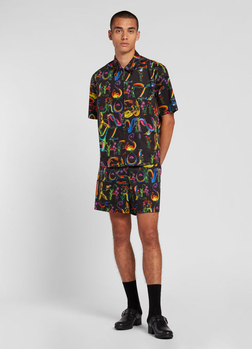 OPENING CEREMON ALLOVER ALPHABET NURSE SHORTS Mens Apparel -