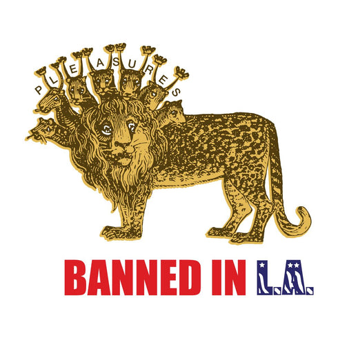 PLEASURES BANNED T-SHIRT Mens Apparel - MENS APPAREL