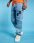 PLEASURES BUNNY APPLIQUE DENIM WASHED Mens Apparel - Mens