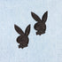 PLEASURES BUNNY APPLIQUE DENIM WASHED Mens Apparel - Mens