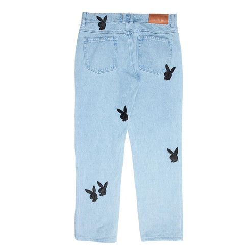 PLEASURES BUNNY APPLIQUE DENIM WASHED Mens Apparel - Mens
