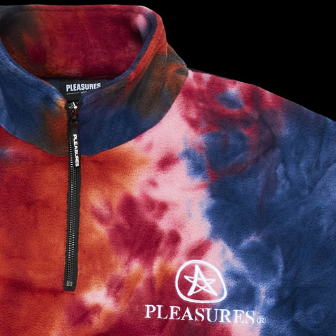PLEASURES CAFFEINE POLAR FLEECE QTR ZIP Mens Apparel - MENS