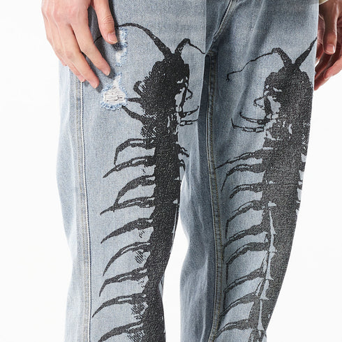 PLEASURES CRAWLER DENIM PANT Mens Apparel - MENS APPAREL