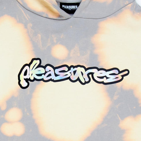 PLEASURES DECAY HOODIE BLEACH Mens Apparel - MENS APPAREL