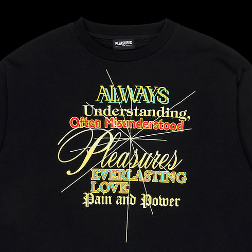 PLEASURES FAITH CREWNECK SWEATSHIRT Mens Apparel - Mens
