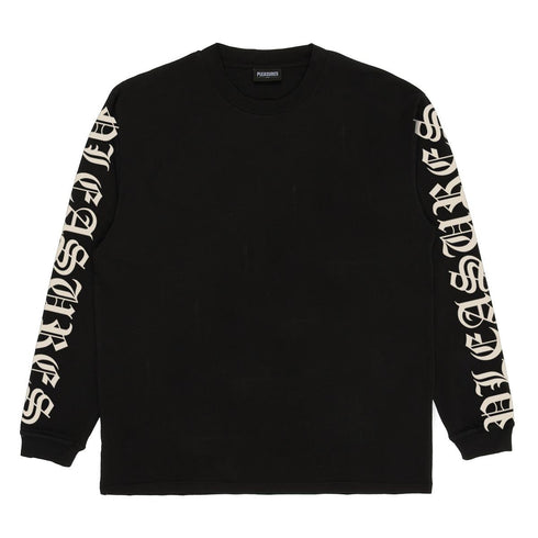PLEASURES Old English Heavyweight Long Sleeve Mens Apparel -