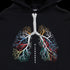 PLEASURES P21W030-BLACK BREATHE HOODIE Mens Apparel - Mens