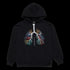 PLEASURES P21W030-BLACK BREATHE HOODIE Mens Apparel - Mens