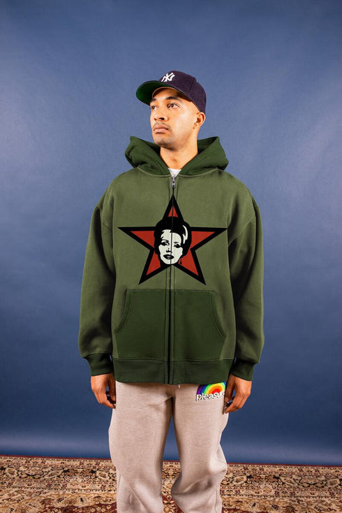 PLEASURES PARTY ANIMAL ZIP HOODY Mens Apparel - MENS APPAREL