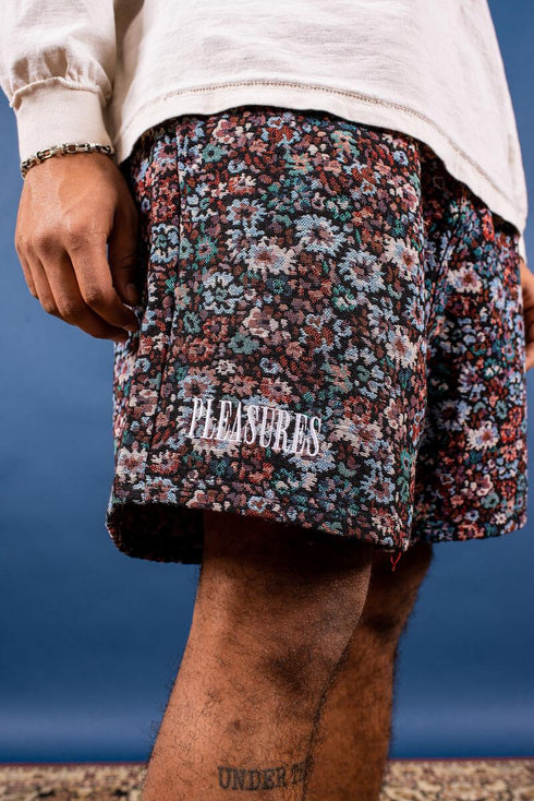 PLEASURES QUITTER FLORA SHORTS Mens Apparel - MENS APPAREL
