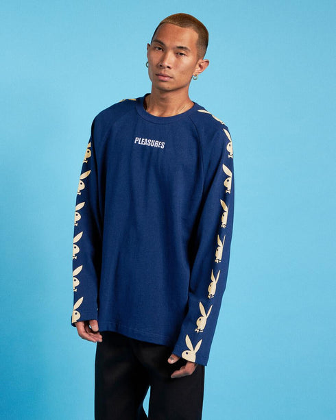PLEASURES RAGLAN LONG SLEEVE Unisex Apparel - Staging