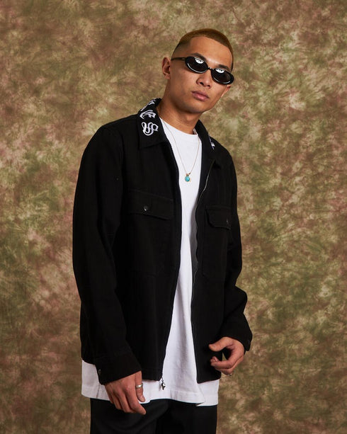 PLEASURES SLASHER WORK JACKET Mens Apparel - MENS APPAREL