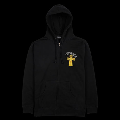 PLEASURES VEGAN ZIP HOODIE Mens Apparel - MENS APPAREL