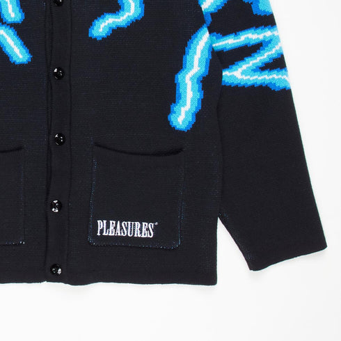 PLEASURES VOLT JACQUARD CARDIGAN Mens Apparel - MENS APPAREL