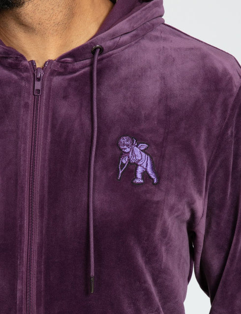 PRPS BUXTON VELOUR CHERUB HOODIE Mens Apparel - MENS APPAREL