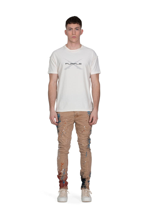 PURPLE BRAND ANTLER - WHITE Mens Apparel - MENS APPAREL