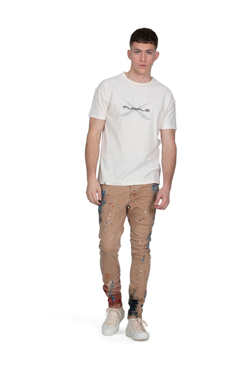 PURPLE BRAND ANTLER - WHITE Mens Apparel - MENS APPAREL