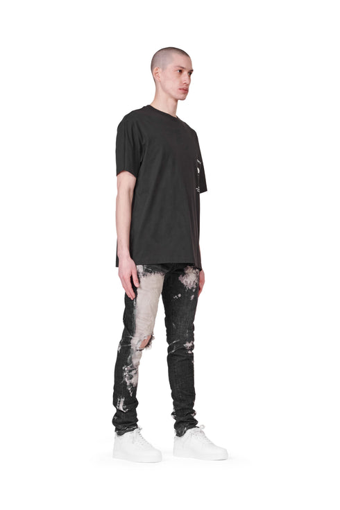 Purple brand black big bleach blowout - MENS APPAREL