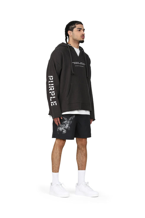 PURPLE BRAND BLACK BIRD SWIM SHORTS Mens Apparel - MENS