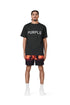 PURPLE BRAND BLACK FIRE SEASON SWIM SHORTS Mens Apparel -