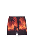 PURPLE BRAND BLACK FIRE SEASON SWIM SHORTS Mens Apparel -