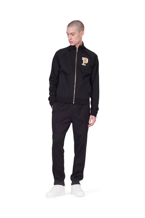 PURPLE BRAND BLACK RAGLAN BULLION TRACK JACKET Mens Apparel