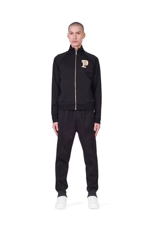 PURPLE BRAND BLACK RAGLAN BULLION TRACK JACKET Mens Apparel