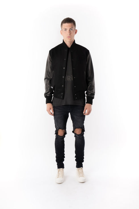 PURPLE BRAND BLACK WASH BLOWOUT Mens Apparel - MENS APPAREL