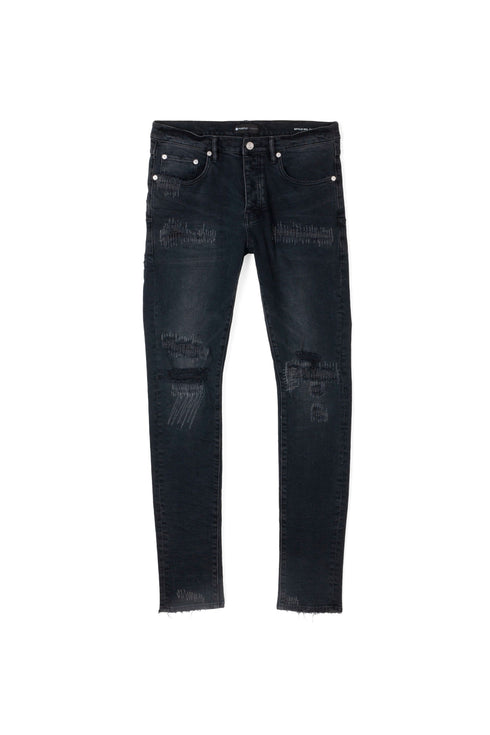 PURPLE BRAND BLACK WASH REFLECTIVE REPAIR Mens Apparel -