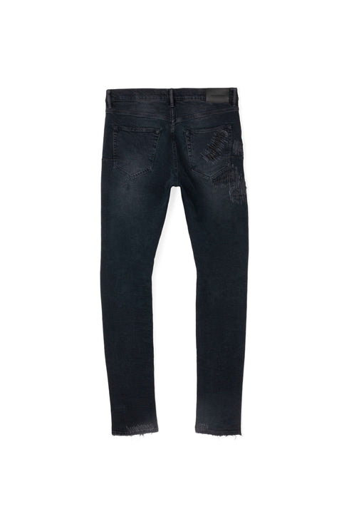 PURPLE BRAND BLACK WASH REFLECTIVE REPAIR Mens Apparel -