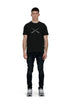 PURPLE BRAND BLACK WASH REFLECTIVE REPAIR Mens Apparel -
