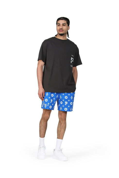 Purple brand blue monogram swim shorts - Mens Apparel