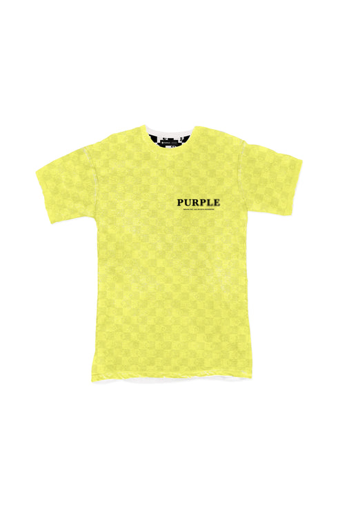 PURPLE BRAND CHECKER MONOGRAM S/S TEE Mens Apparel - MENS