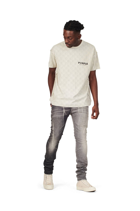PURPLE BRAND CHECKER MONOGRAM S/S TEE Mens Apparel - MENS