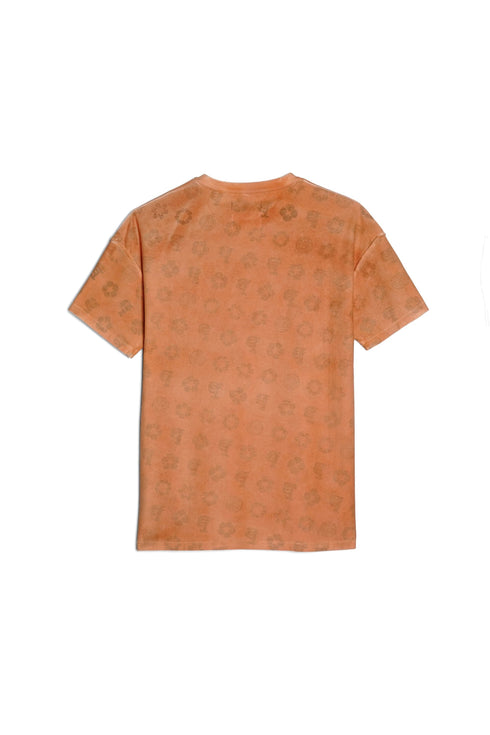 PURPLE BRAND CHEDDER SPRAY TEE WITH INNER MONOGRAM Mens